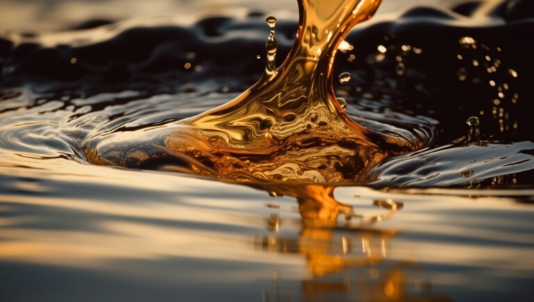 oil pollution water created with generative ai technology